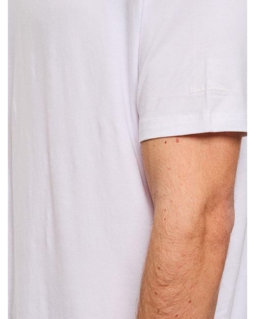 Paul Smith White Basic Jersey T-Shirt for men