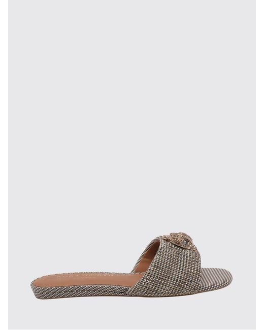 Kurt Geiger Brown Kensington Rhinestone Viscose Mules