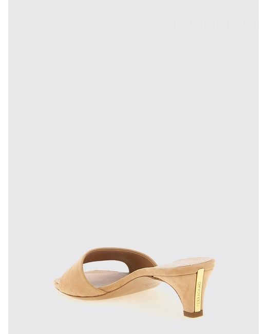 Ferragamo Pink Suede Mules