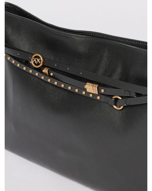 Pinko Black Leather Belt Bag