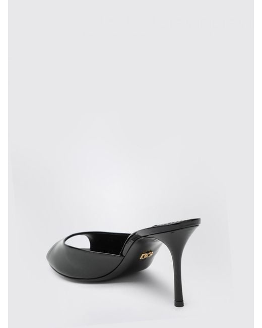 Dolce & Gabbana Black Dolce &Amp Gabbana Keira Patent Leather Mules
