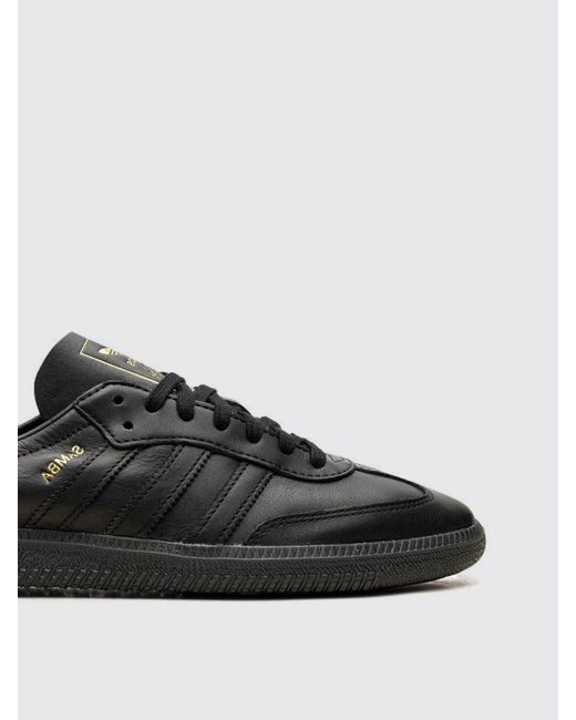 Adidas Originals Black Samba Decon Leather Sneakers for men