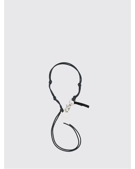 Our Legacy Black Ladon Leather Keychain for men