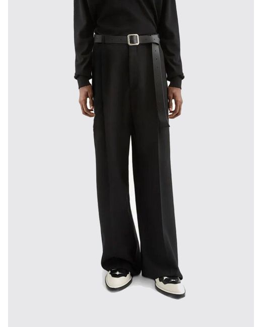 Pantaloni A Gamba Larga di Jil Sander in Black da Uomo