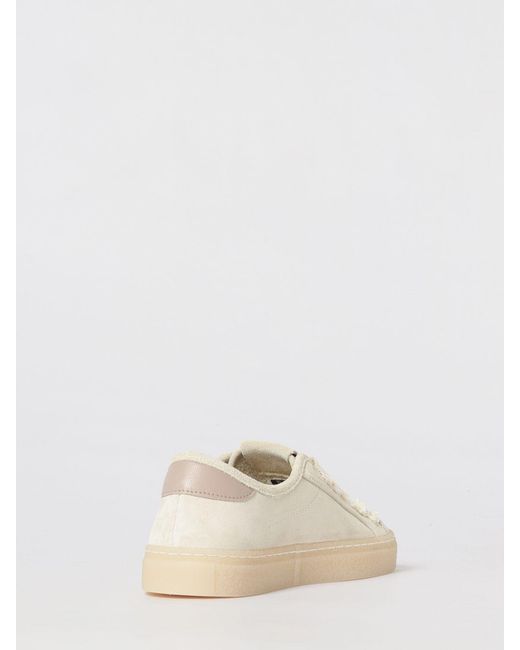 Date Natural Leather Tender Bow Sneakers