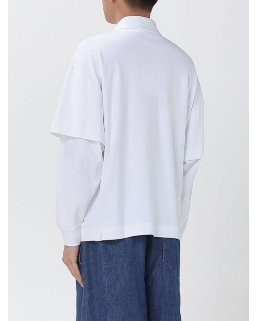 DARKPARK White Cotton Polo Shirt for men