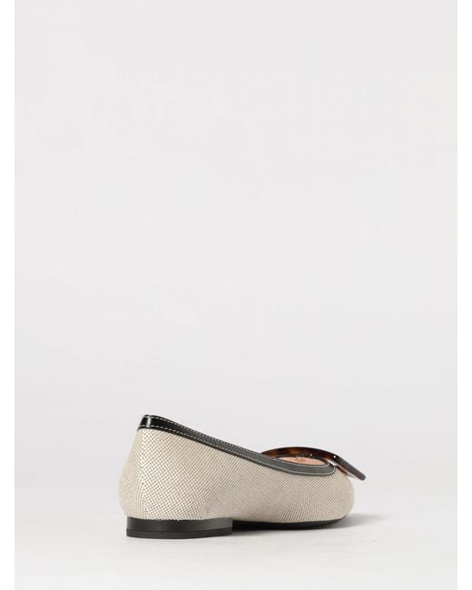 Roger Vivier Natural Gommettine Ballerina