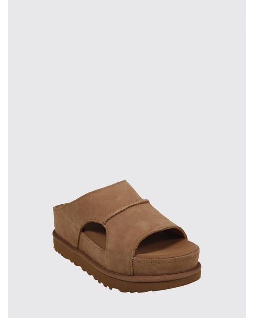 Ugg Brown Goldenstar Hi Suede Sandal