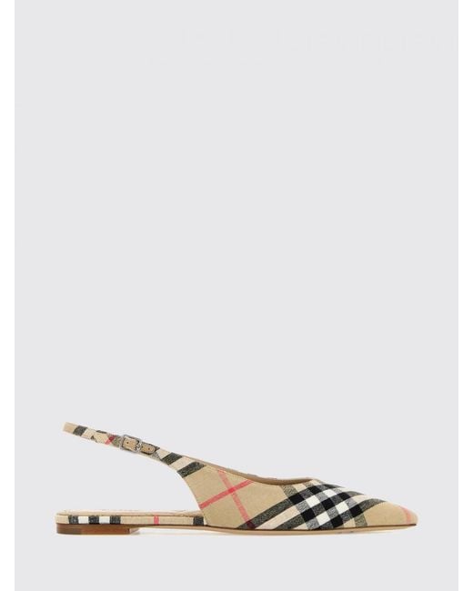 Burberry White Ballet Flat