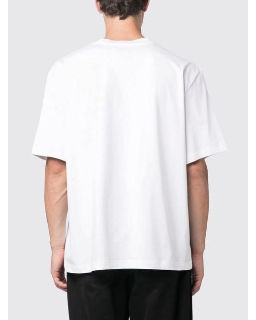 Studio Nicholson White Basic Cotton T-Shirt for men