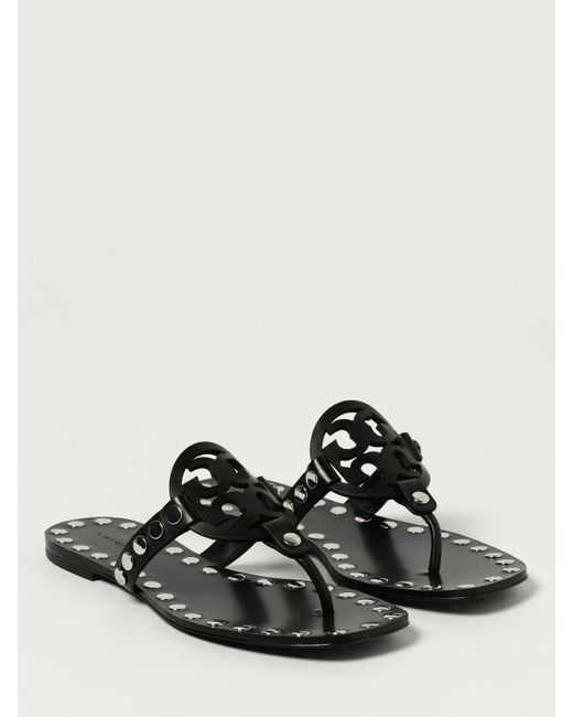 Tory Burch Black Flat Sandals