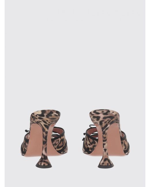 AMINA MUADDI Red Eleonora Satin Mules