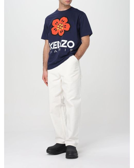 KENZO Blue T-shirt for men