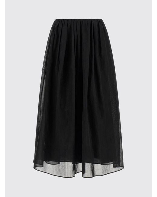 Brunello Cucinelli Black Flared Skirt