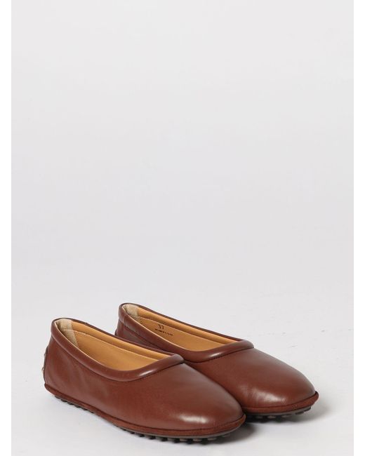 Tod's Brown Leather Ballerinas