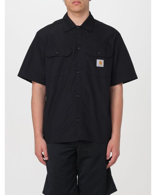 Camicia in misto cotone di Carhartt in Black da Uomo