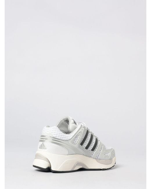Adidas Originals White Adistar Control 5 Laminated Mesh And Rubber Sneakers for men