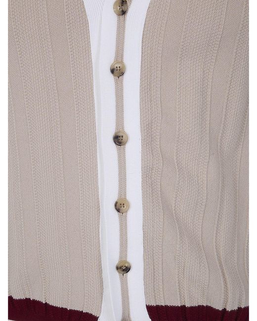 Dries Van Noten Natural Cotton Blend Cardigan for men