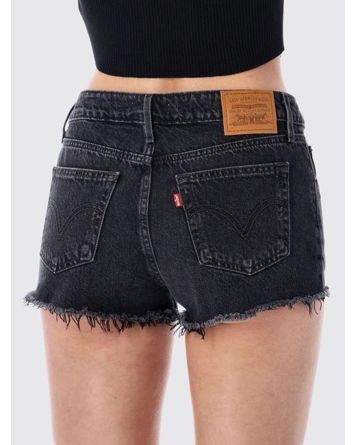 Levi's Blue Cotton Denim Shorts