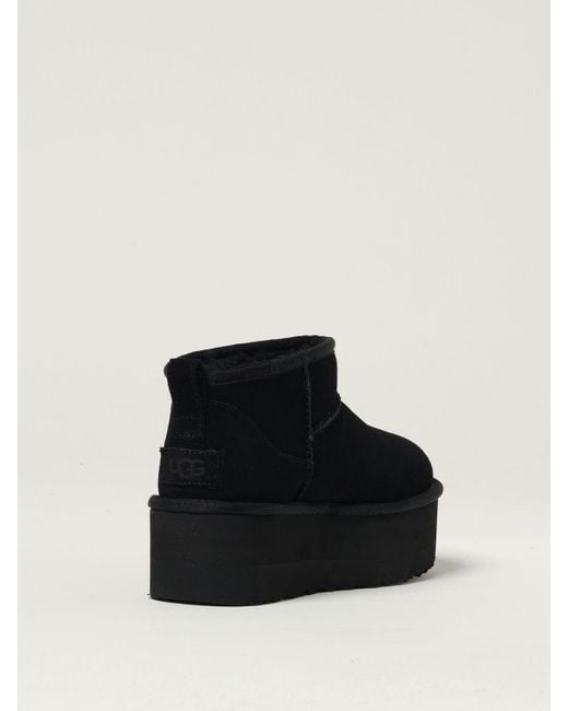 Ugg Black Flat Ankle Boots