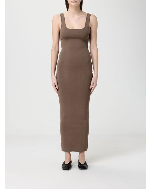 Entire studios Natural Viscose Midi Dress