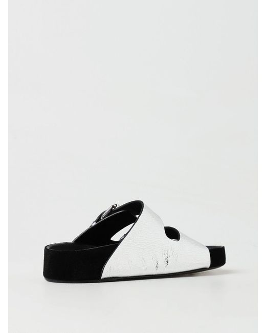 Isabel Marant White Flat Sandals