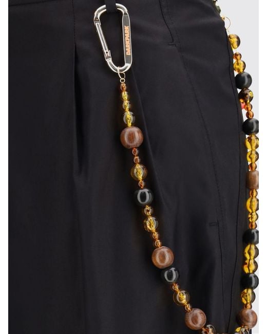 DARKPARK Black Phebe Wide Leg Cotton Trousers