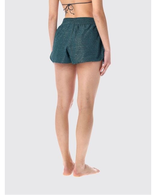 Oseree Blue Lurex Swim Shorts