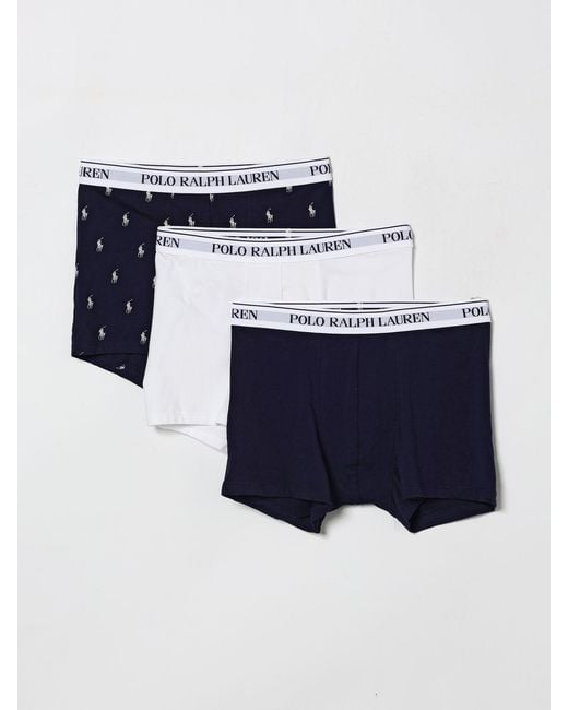 Polo Ralph Lauren Blue Set Of 3 Boxer Briefs for men
