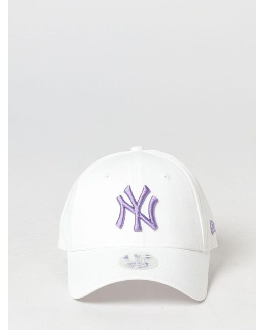 KTZ White 9Twenty Ny Yankees Cotton Cap With Embroidered Logo