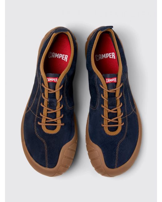 Camper Blue Peu Path Nubuck Sneakers for men