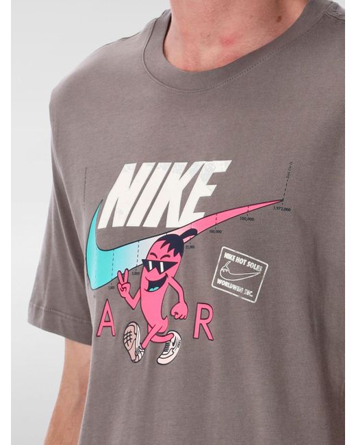 T-Shirt Homme Nike pour homme en coloris Gray