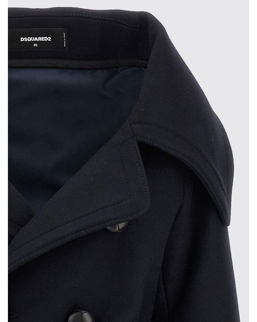 DSquared² Blue Trench Coat