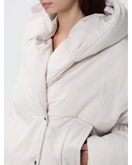 Sportmax White Marla Short Quilted Hooded Puffer Jacket