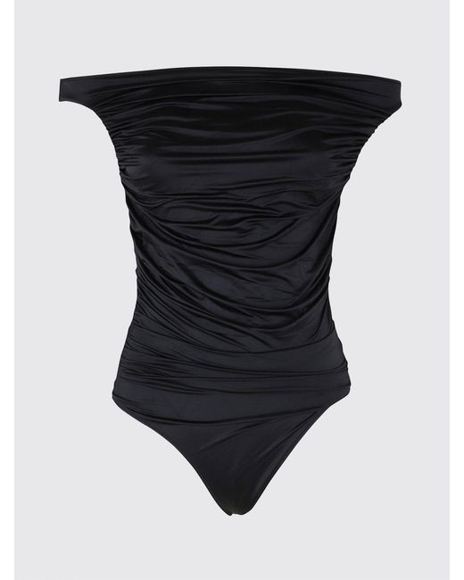VENUJA Black Polyester One-Piece Swimsuit