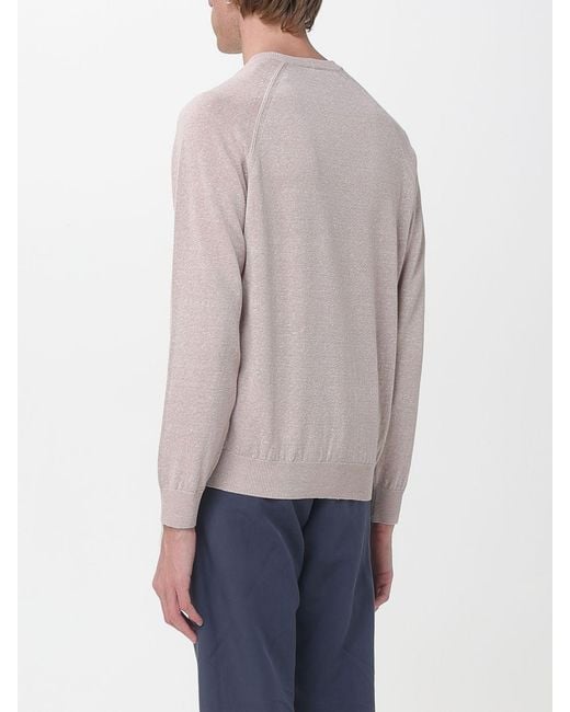 Eleventy Blue Basic Crew Neck Sweater for men