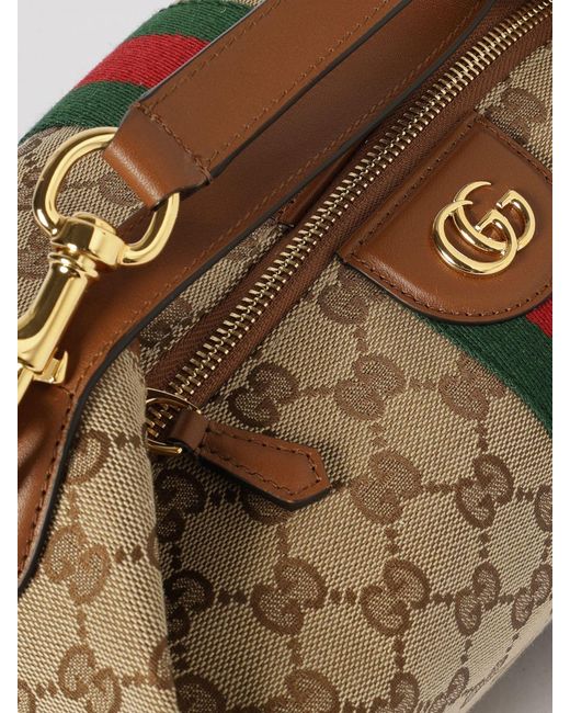 Gucci Brown Gg Jacquard Monogram Canvas Vanity Bag