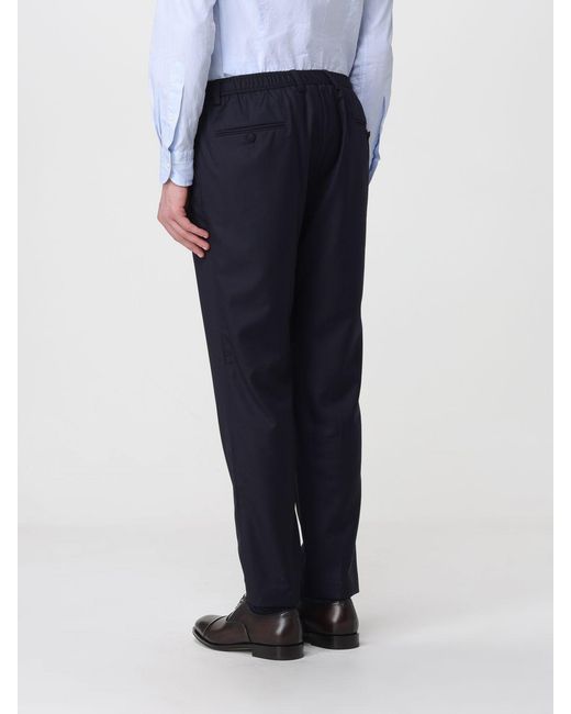 Dolce & Gabbana Blue Dolce &Amp Gabbana Wool Slim Fit Trousers for men