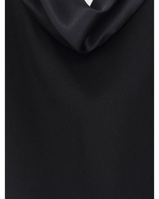 Max Mara Black Long Polyester Dress