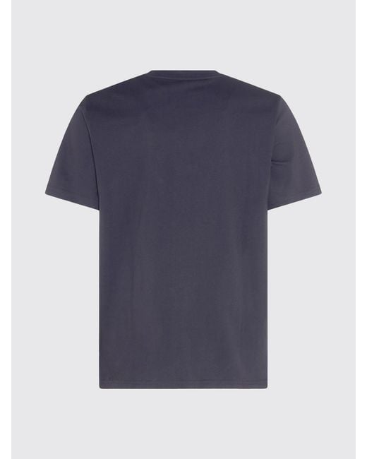 Carhartt Blue Cotton Jersey T-Shirt With Logo for men