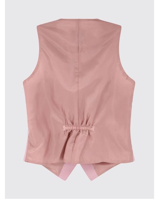 Tagliatore Pink Virgin Wool Blend Waistcoat