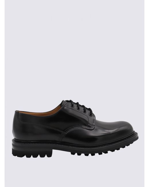 Church's Black Leather Lace-Up Shoes for men