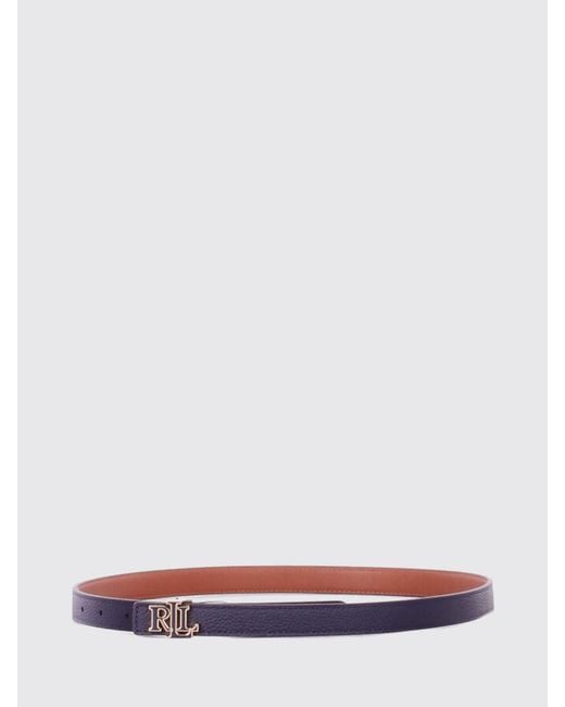Ralph Lauren White Leather Belt