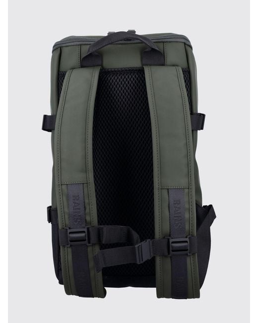 Rains Green Rolltop Rucksack Large for men