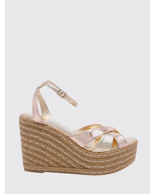 Jimmy Choo Natural Wedge Shoes