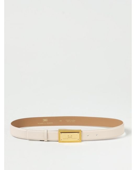 Elisabetta Franchi Natural Belt In Synthetic Leather
