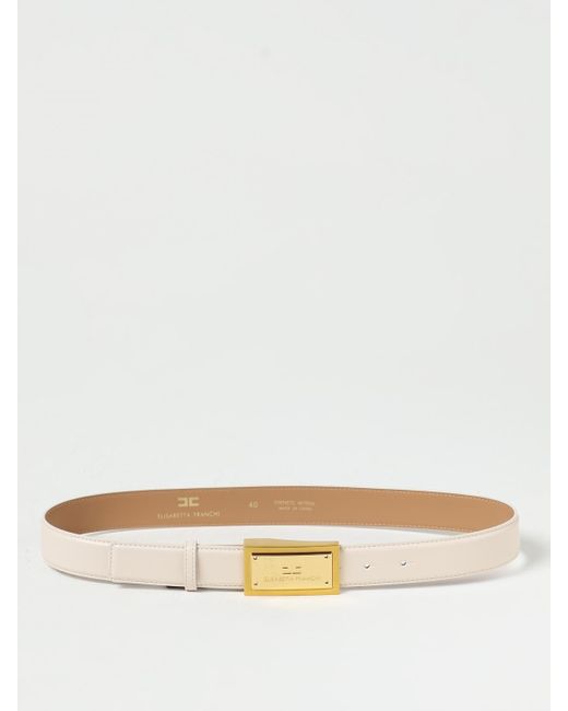 Elisabetta Franchi Natural Belt In Synthetic Leather