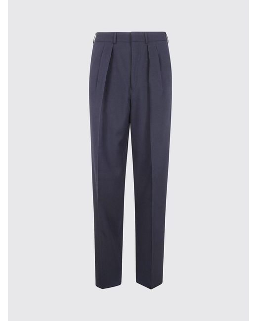 Tom Ford Blue Wool And Cashmere Tailored Trousers for men
