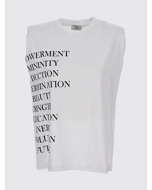 Elisabetta Franchi White Cotton T-Shirt