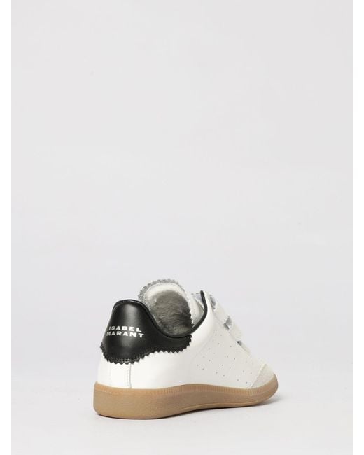 Isabel Marant White Beth Leather Sneakers